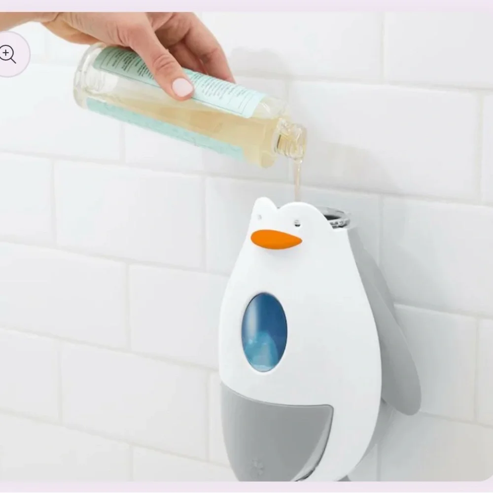 Penguin BLUE And WHITE Soap or hand sanitizer Dispenser for Kids